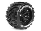 Louise 1:8 3.8 Inch Monster Tire MT-Cyclone Mounted On Black Wheel - 1:2 Offset - Sport (2)