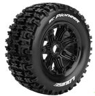Louise RC - SC-Pioneer 1/5 Buggy Tire on Black Bead-Lock Wheel - Sport - Rear - 24mm hex - (2)