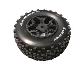 Louise RC SC-Rock - Black Rim - For Losi Ten-SCTE - Soft - (2)
