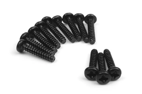 BlackZon Pan Head Self Tapping Screws 3x15mm (12)