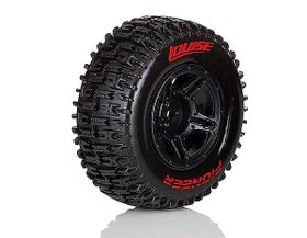 Louise SC - Pioneer SC Tyre With Black Rim For Traxxas Front (Mounted) - Sport- (2)