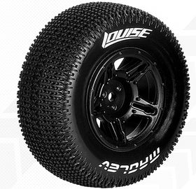 Louise SC - Maglev SC Tyre With Black Rim For Losi Ten-SCTE (Mounted) - Super Soft (2)