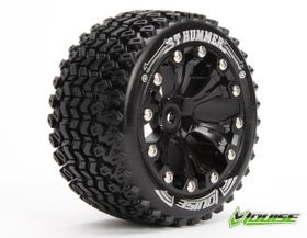 Louise 1:10 ST-Hummer 2.8 inch Truck Tire Mounted on Black Rim - 0 Offset - Soft (2)