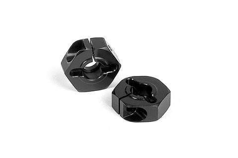 Xray Aluminum Wheel Hub (Black) (2) (T2)